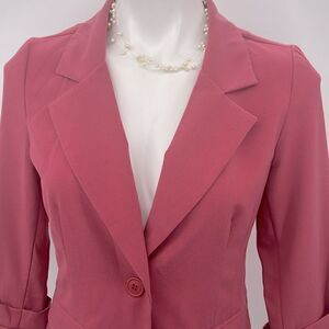 Papaya one button blazer size medium